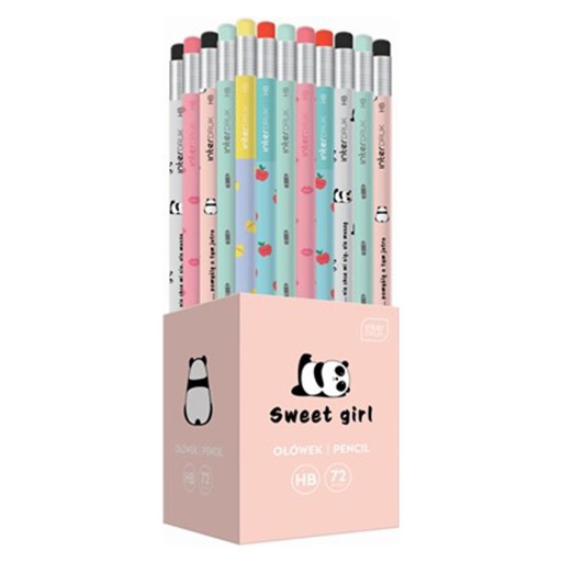 ŠKOLNÁ CERUHA HB s gumou Sweet Girl Interprint