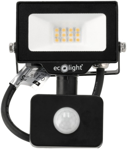 Halogénový LED reflektor 10W 900lm 2v1 s možnosťou pripojenia PIR senzora