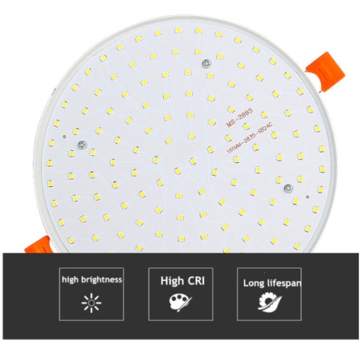 PANELOVÁ STROPNÁ LED LAMPA 12W STUDENÁ BIELA ZARIADENIE