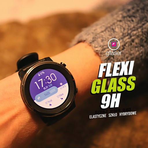 Hybridné sklo Glaser FlexiGlass 9H pre Garmin Forerunner 165 / nerozbije sa