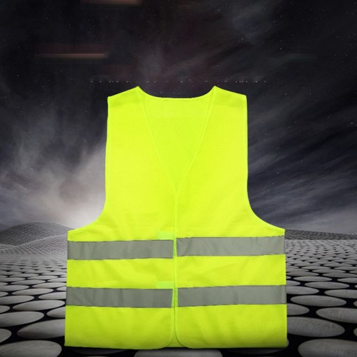 CESTNÁ VÝSTRAŽNÁ REFLEXNÁ VESTA, ŽLTÁ