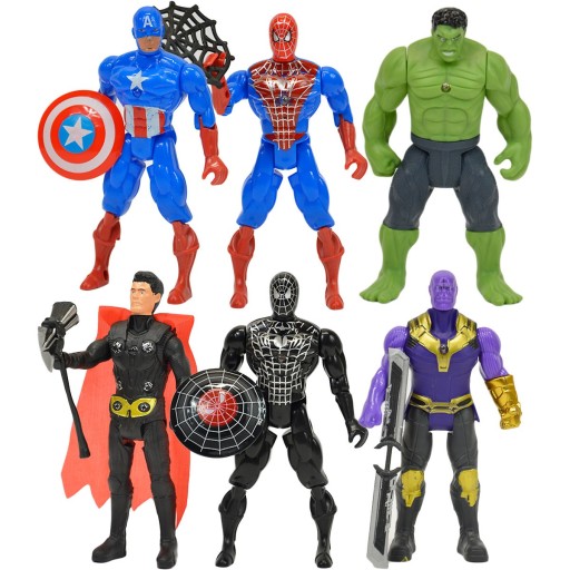 107336 POSTAVA HRDINY RÔZNE DIZAJNY SPIDERMAN HULK BATMAN