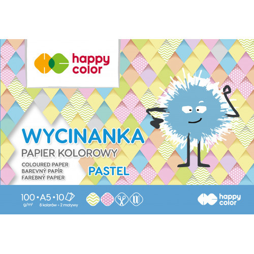 BLOKOVÝ VÝREZ FAREBNÝ PAPIER A5/10K 100g PASTEL