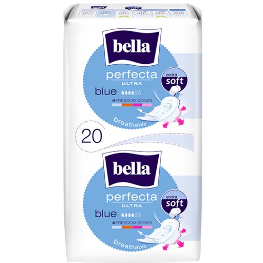 BELLA PERFECTA ULTRA MODRÉ SANITÁRNE VLOŽKY 20 KS EXTRA