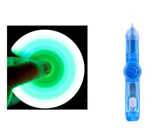 Fidget spinner Pop it svietiace trikové LED herné pero