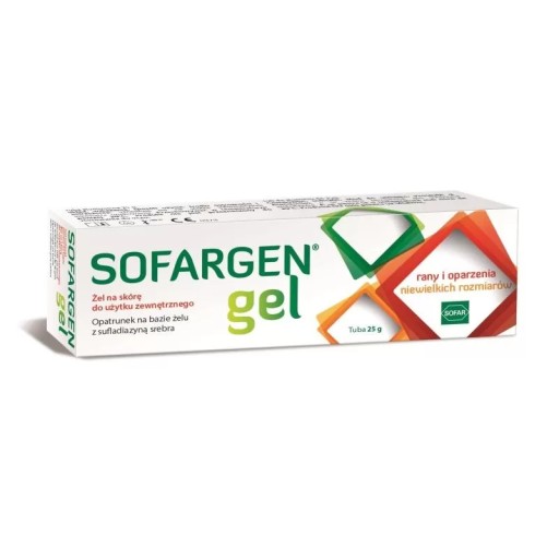 SOFARGEN GÉLOVÝ OBLIEK NA RANY SO STRIEBROM AG