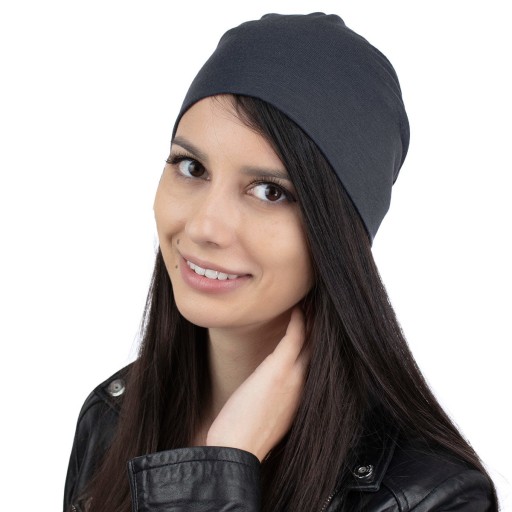 Čiapočka tmavošedá, oversize šmolka, jar-jeseň