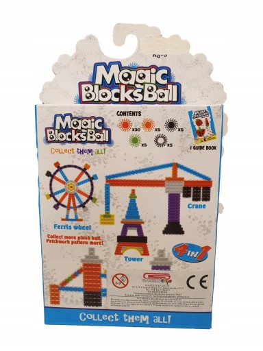 Priestorové bloky na suchý zips 50 ks. Magic Blocks Ball