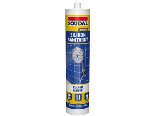 Soudal sanitárny silikón HNEDÝ 280 ml