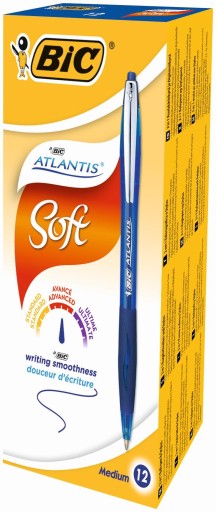 Bic guľôčkové pero atlantis soft blue 1 ks