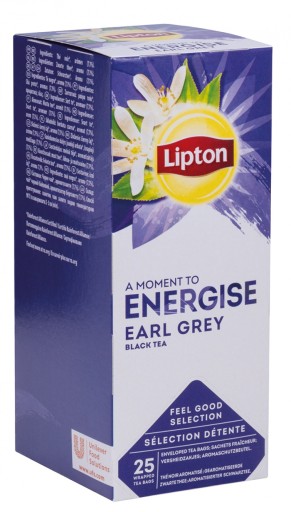 LIPTON Energize čaj Earl Grey 25 vrecúšok