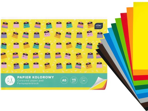 Farebný vystrihovací blok A5 10 listov Interprint 2 ks.