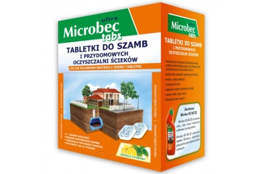MICROBEC ULTRA Tableta do septiku – citrónová vôňa (1 tableta)