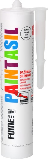 Akryl s výhodami silikónu PAINTASIL biely silakryl 310 ml Fome Flex