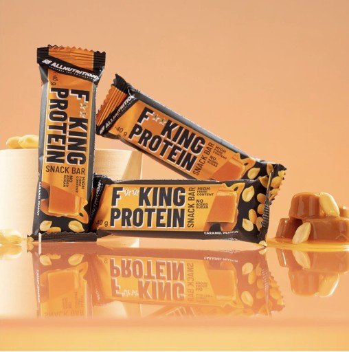 ALLNUTRITION FITKING PROTEIN BAR 40G KARAMELOVO-ORECHOVÁ PROTEÍNOVÁ TYČINA BEZ CUKRU