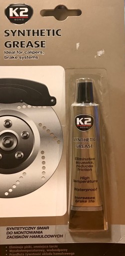 K2 SYNTETICKÝ TUK NA BRZDOVÉ STMENE 18ml