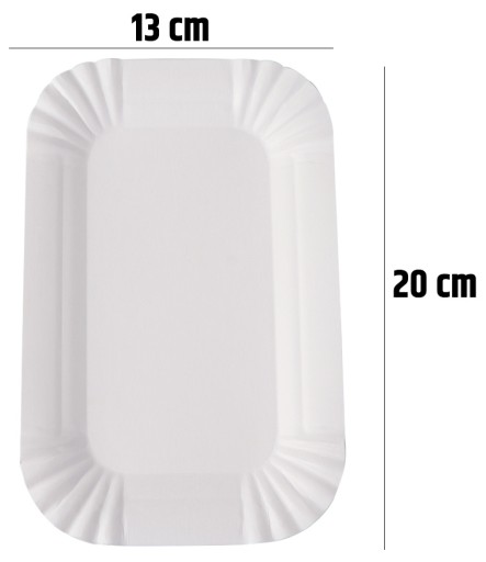 JEDNORÁZOVÉ PAPIEROVÉ TANIERE NA GRIL A EKO PÁRTY, BIELY 100 ks