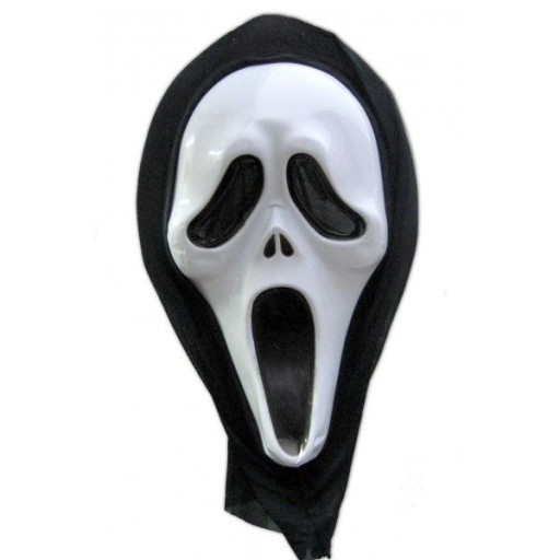 KRIČIACA MASKA S KUKÚČOU pre HALLOWEENSKÉ KRIČIACE MASKY