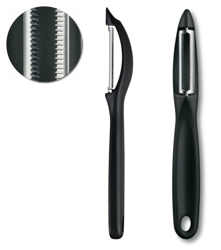 Victorinox 7.6075, škrabka, obojstranne pohyblivá čepeľ, zúbkovaná