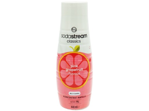 GRAPEFRUITOVÝ NULOVÝ KONCENTRÁT SIRUP PRE SODASTREAM SATURATOR 9L NÁPOJ s 440ml