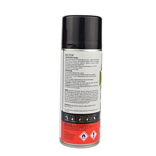 Emailová žiaruvzdorná farba, aerosólový sprej, 400 ml