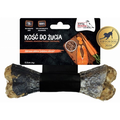 SYTA MICHA Žuvacia kosť pre krásnu srsť, 13,5 cm
