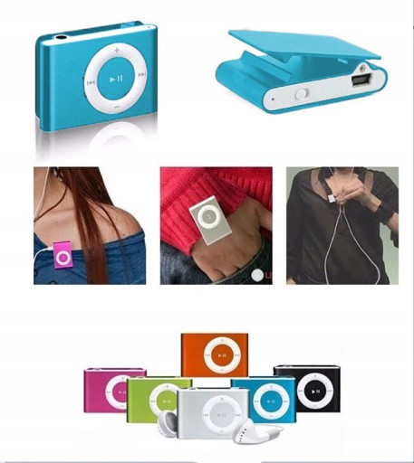 MP3 PREHRÁVAČ Čítačka kariet až do 32 GB MODRÁ slúchadlá