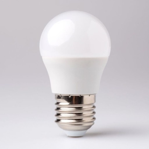LED žiarovka, veľký závit E27 3W guľa, farba 4000K