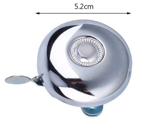 STRIEBORNÝ RETRO BICYKEL BELL LOUD STEEL BIKE