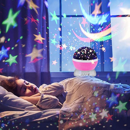 STARS SKY PROJEKTOROVÁ LAMPA NOČNÁ OTOČNÁ 360, STARS, SKY 2V1 USB