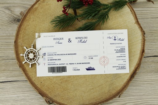 Svadobné oznámenia svadobné LÍSTOK NA PLAVBU LOĎOU