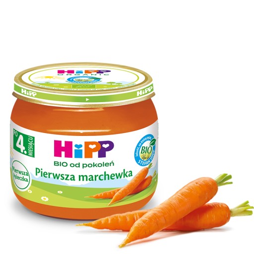 HiPP BIO príkrmy a zákusky po 4 mesiacoch veku 4x80g