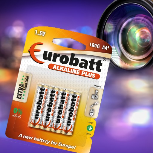 Alkalické batérie 4 ks paličky EUROBATT R6 LR6 AA