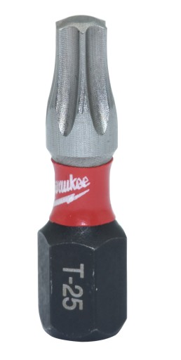 BIT KRÁTKY NÁRAZ MILWAUKEE SHOCKWAVE BIT TORX TX25 25mm 1ks.