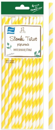 TWIST BROKE NARODENINOVÉ PAPIEROVÉ SLIMKY MIX 12 KS