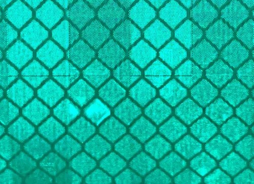 REFLEXNÁ PÁSKA SAMOLEPIACA FÓLIA ZELENÁ PRIZMATICKÁ NÁLEPKA 5CM