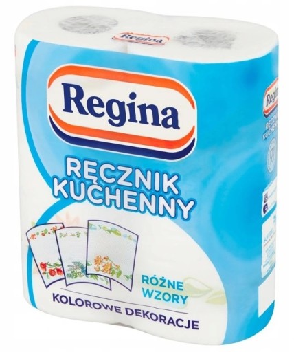 Kuchynská papierová utierka REGINA, certifikovaná celulóza, 2 rolky