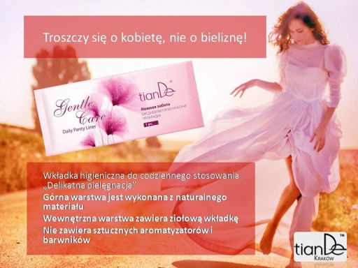 tianDe Bylinná vložka s alunitom Jemná starostlivosť proti baktériám a zápalom