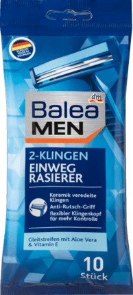 Balea Men Jednorazové holiace strojčeky s 2 čepieľkami 10 ks.
