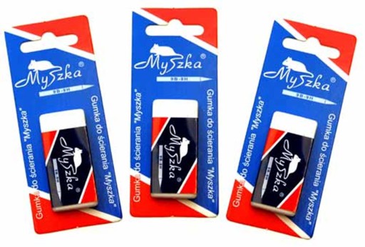 ŠKOLSKÉ POMÔCKY GUMA MYŠ biela INTERREX guma pre DETI