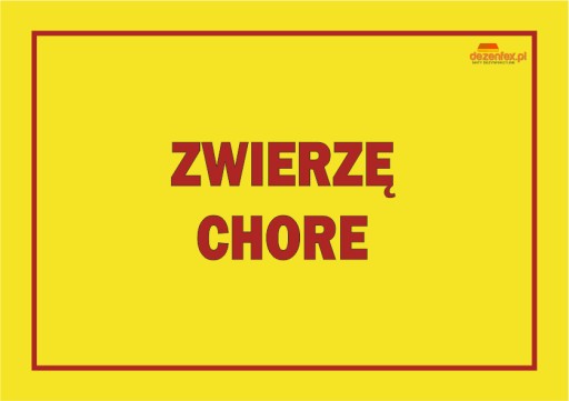 Č. 66 VÝSTRAŽNÁ TABUĽA CHORÝCH ZVIERAT