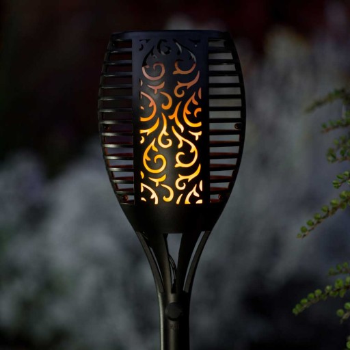SOLAR LED záhradná lampa, vstavaná baterka, veľká XL