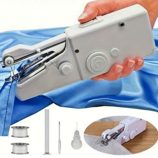 MINI PRENOSNÝ ELEKTRICKÝ ŠIJACÍ STROJ NA BATÉRIU + PRÍSLUŠENSTVO