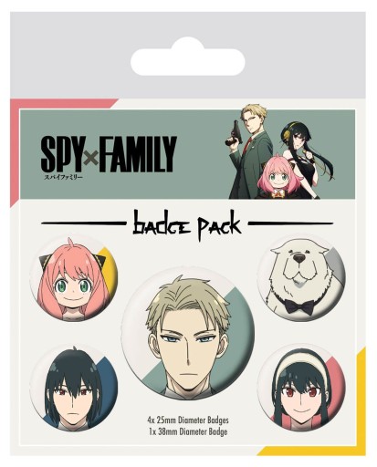 Spy X Family sada odznakov 5 ks