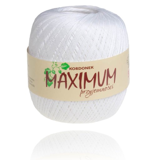 MAXIMÁLNA šnúra 100g, farba 001 Biela