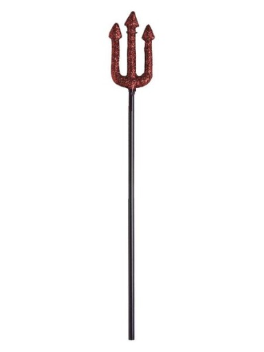 VIDLICE DEVIL 54 CM GLITROVÁ ČERVENÁ