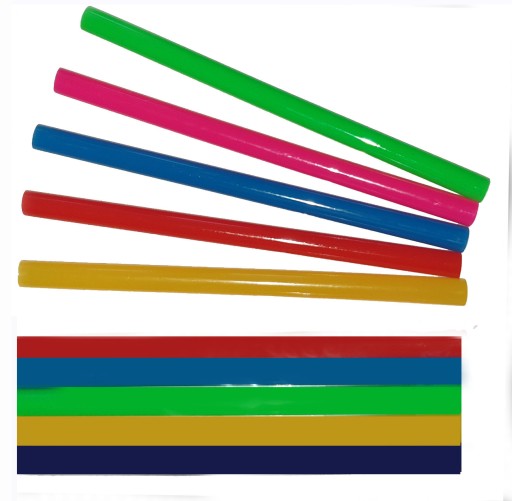 NÁPLŇOVÉ LEPIDLÁ HORÚCA PIŠTOĽ čierna 8mm x20cm tenká 10ks