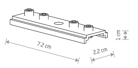 NOWODVORSKI 10171 MECHANICKÝ KOĽAJNOVÝ KONEKTOR LVM MAGNETICKÝ SYSTÉM LVM