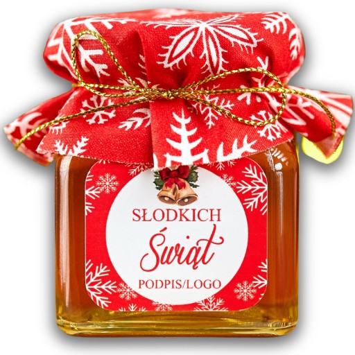 Vďaka Santa Claus vianočný darček med med dóza LOGO