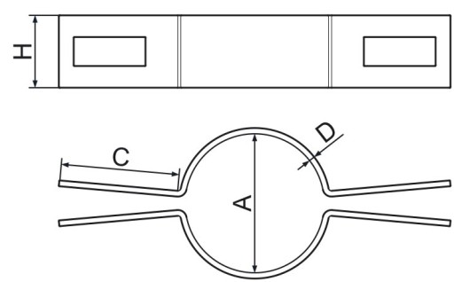 Medzisvorka pre priemer tyče 42 mm GRAPHITE SET